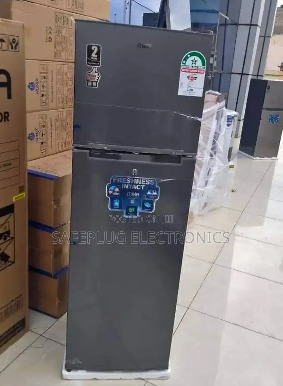 Mika Cool Pack Refrigerator Double Door Refrigerator 168l