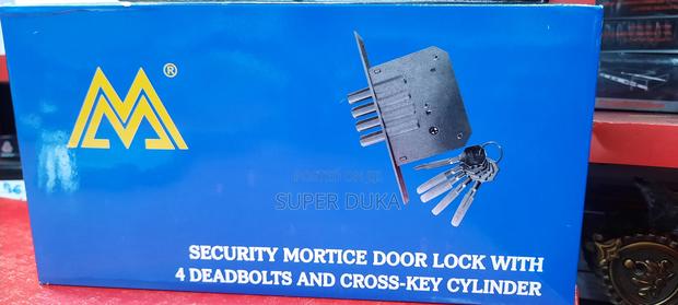 Steel Dead Lock.Main Gate Heavy Duty 4 Pin Deadboltslock. - main view
