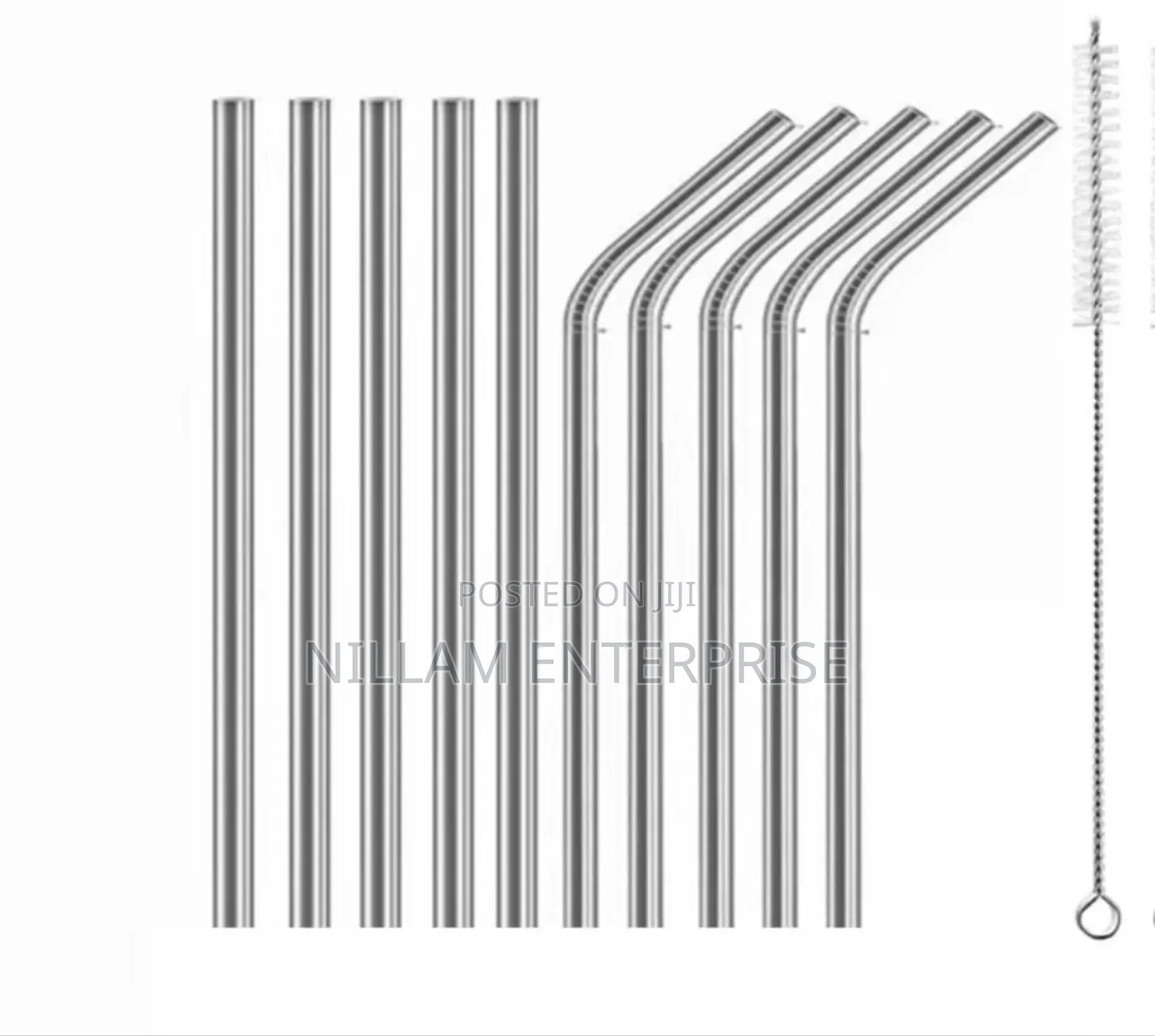 27cm Stainless Steel Reusable Straw Set*