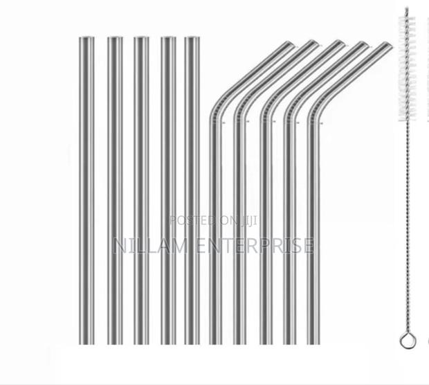 27cm Stainless Steel Reusable Straw Set*