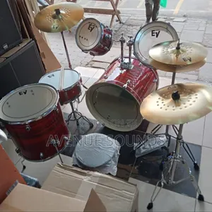 Ev 5pc Drumset With Ride Complete Set