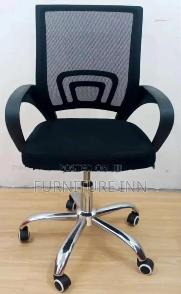 Refined Secretarial Mesh Office Chair - main view