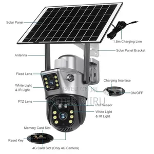 Solar Camera PTZ Dual Lens