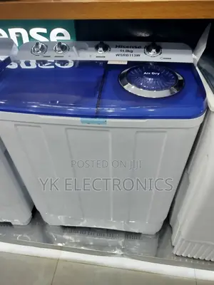 Hisense 11kgtwin Tub Semi Automatic Washing Machine Wta1112t