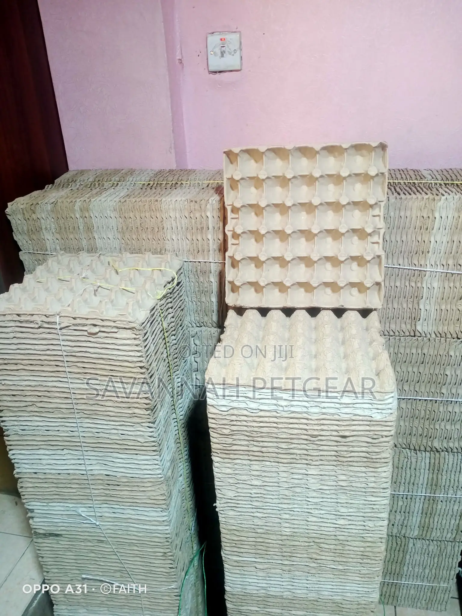 Paper Egg Trays Hard Material (100pcs)