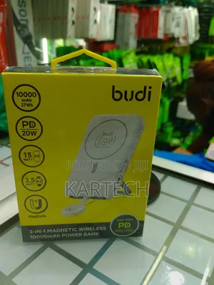 Budi PB806W 20W 2-in-1 Magnetic Wireless 10000mah Power Bank