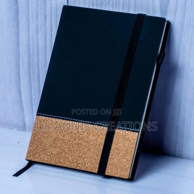 Eco-Notebook With Wood Base - Black - main view