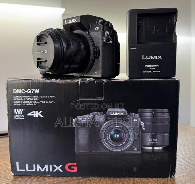 Panasonic Lumix G7 Mirrorless Camera With 14-42mm Lens(Black