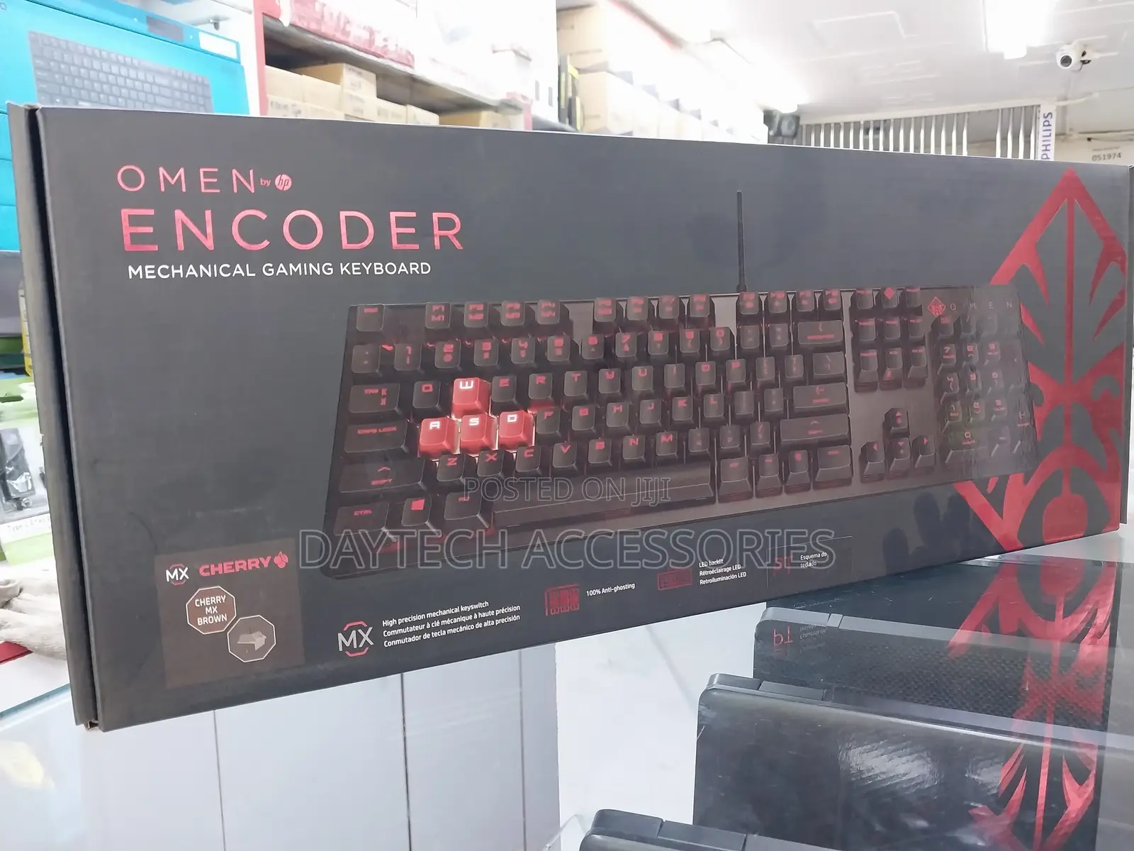 Hp Omen Encoder (6yw76aa#Aba) Wired Gaming Keyboard - Red