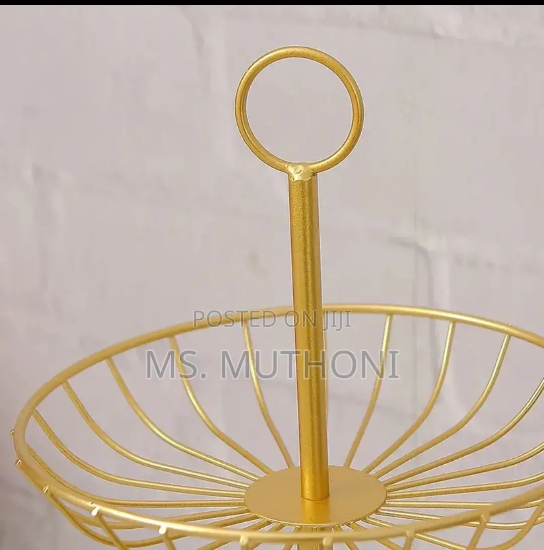 3 Tier Metallic Lovely Fruit Vegetables Stand