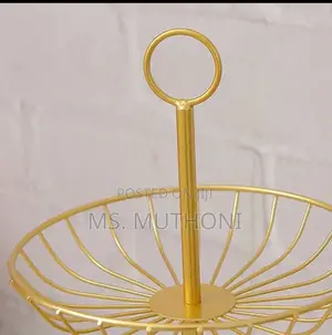3 Tier Metallic Lovely Fruit Vegetables Stand