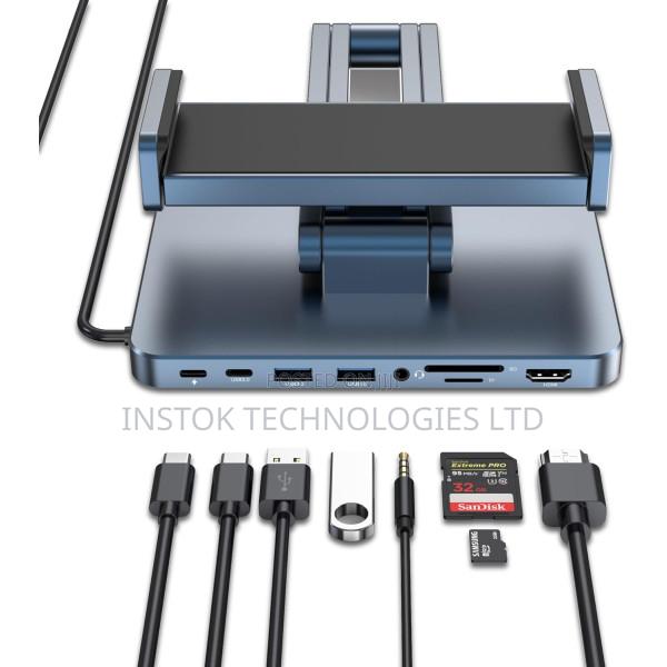 Wiwu AH801 Adjustable 8-in-1 USB-C Tablet Hub Stand - thumbnail 2