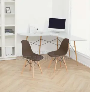Home Chairs: Black Modern Plastic Side Dining Chair
