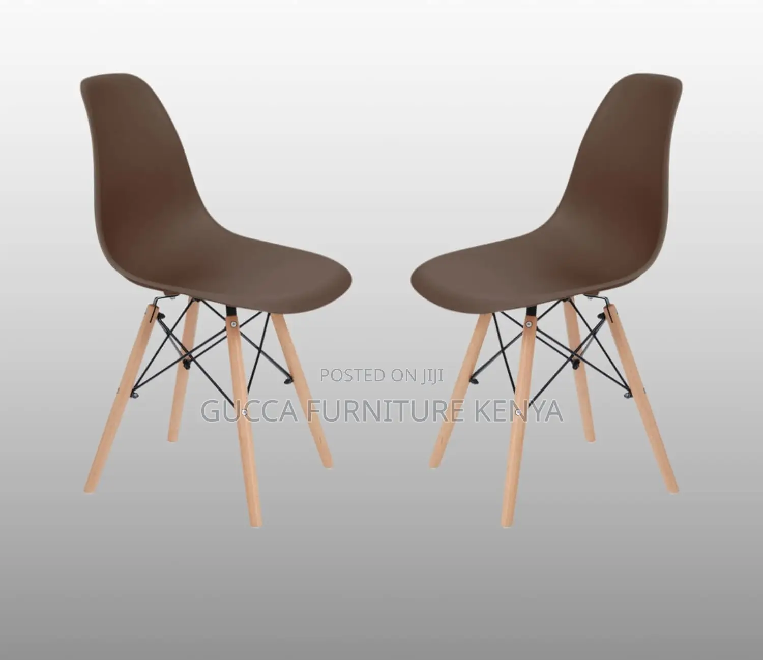 Home Chairs: Black Modern Plastic Side Dining Chair