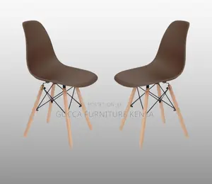 Home Chairs: Black Modern Plastic Side Dining Chair