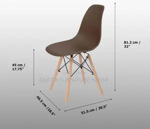 Home Chairs: Black Modern Plastic Side Dining Chair