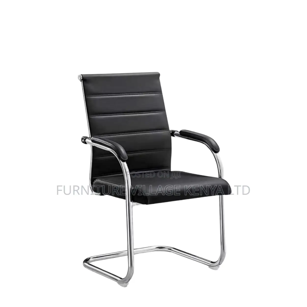 Visitor Office Chair, PU Leather Executive With Armrests
