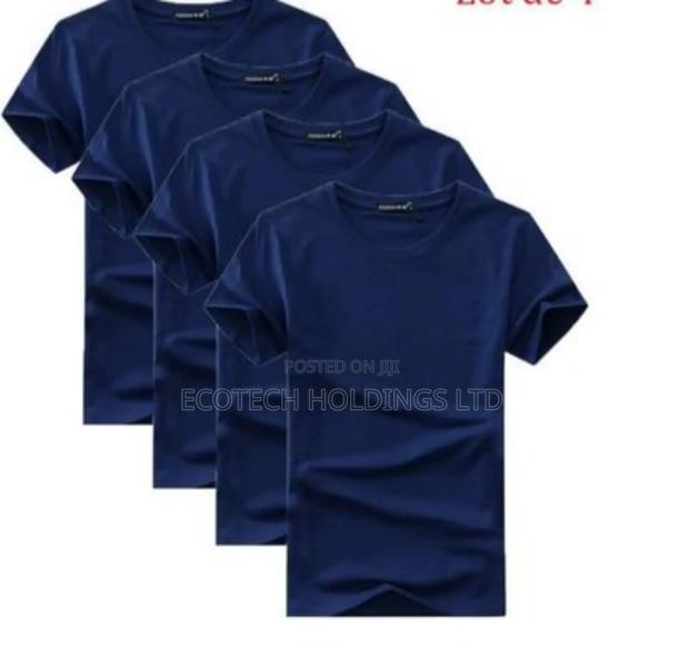 Unique Plain Round Neck T Shirt Medium Size Hf8ky - thumbnail 3