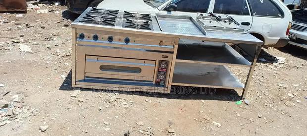 Electric 4 Burner Cooking Range. Combined. - thumbnail 3