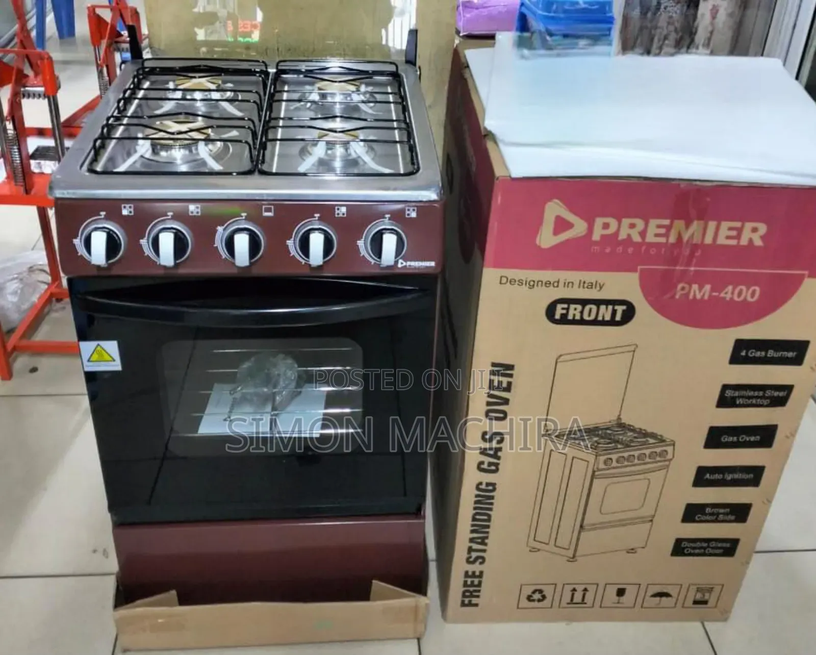 Premier Free Standing 4 Gas Electric Cooker