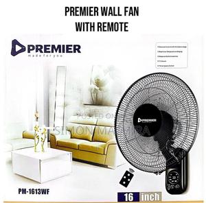 PM-1613WF Premier 16 Inch Wall Fan Black Remote Controlled - main view