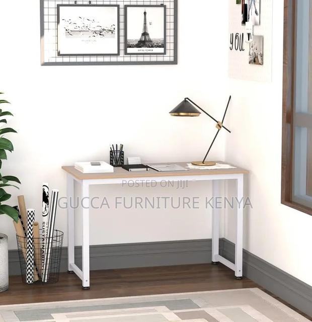 Clerical Desking:Home Office Study Desk With Metal Frame