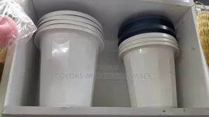 Vases Hard Plastic Black and White