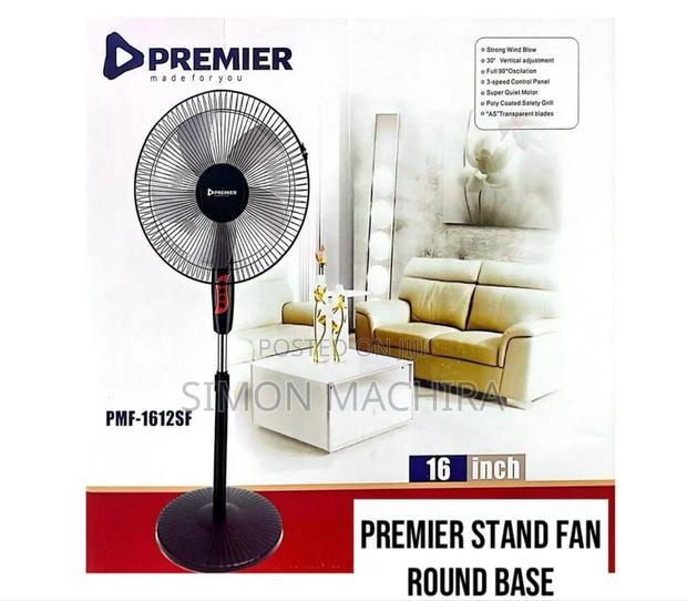 Round Base 16 Inch Premier Standing Fan - main view