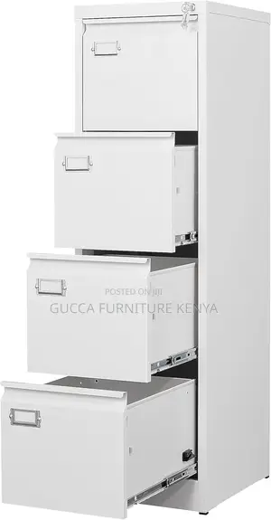 Cabinets: Metal Locking File Storage Cabinet With Drawers