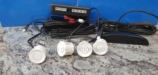4pcs White Button Bumper Sensors - main view