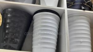 Plastic Spiral Vase Black and White - thumbnail 2