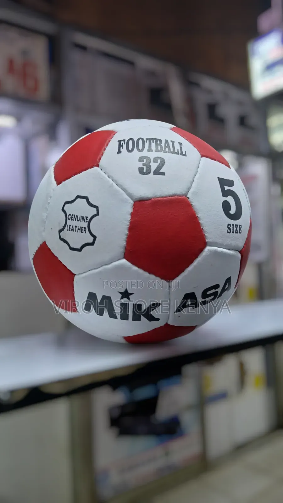 Leather Soccer Ball Size 5 Local Ball
