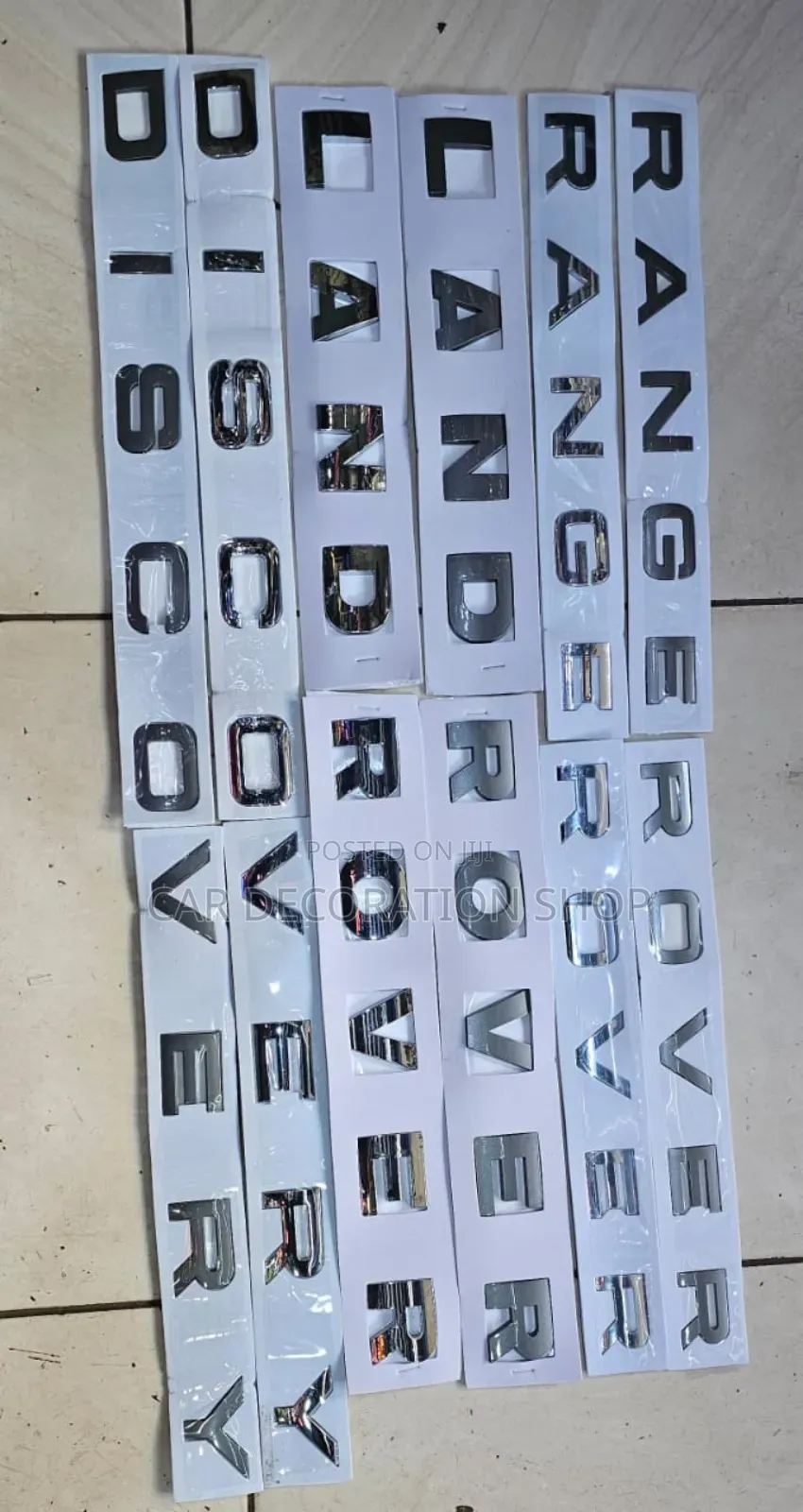 RANGE ROVER,LAND ROVER,DISCOVERY Bonnet Replacement Letters