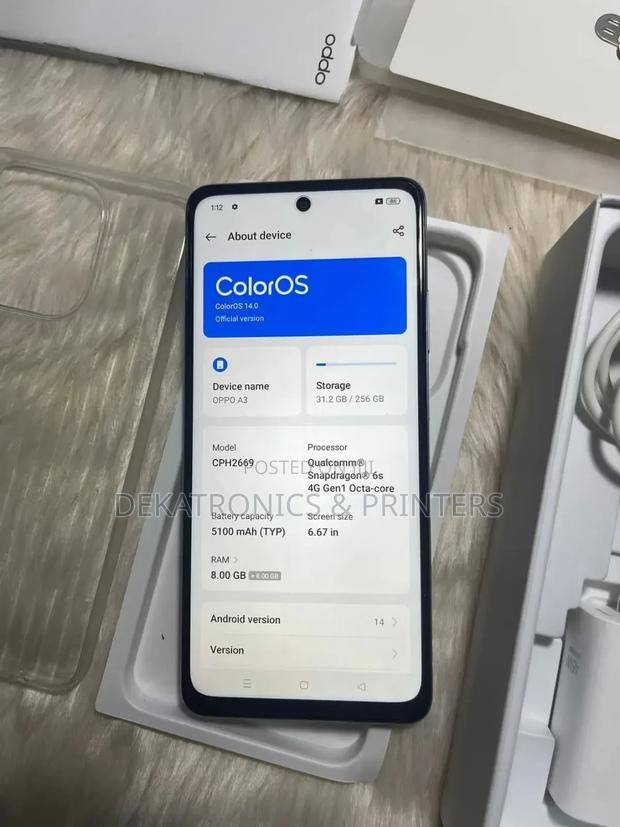 New Oppo A3 128 GB Blue - thumbnail 3