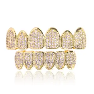 Hip Hop Iced Gold and Silver Teeth Grills