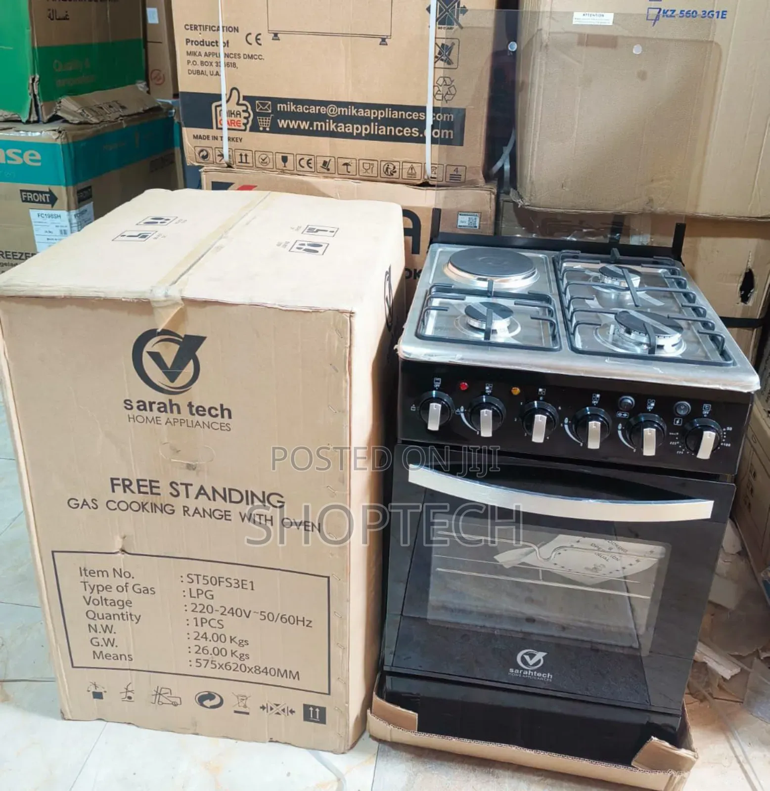 50*55 Sarahtech 3+1 Jet Standing Cooker