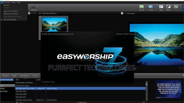 Easyworship 7 - main view