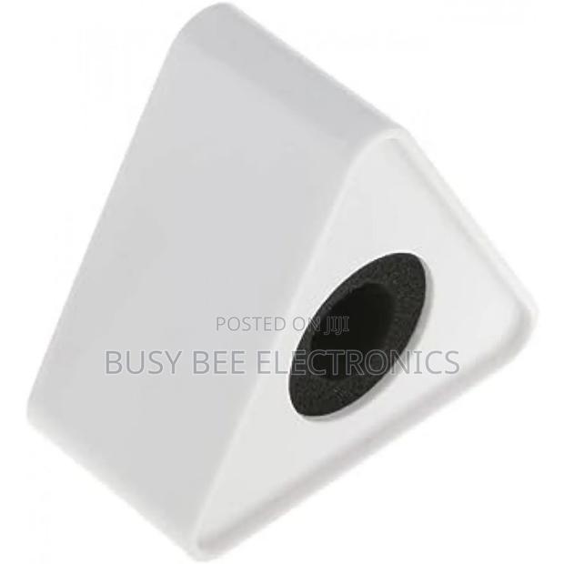 Microphone Mic Flag Triangle White