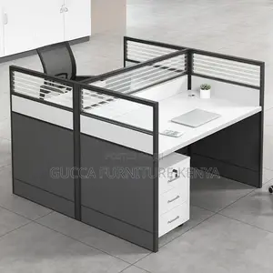 Workstations:Open View 2way Modular White Office Workstation