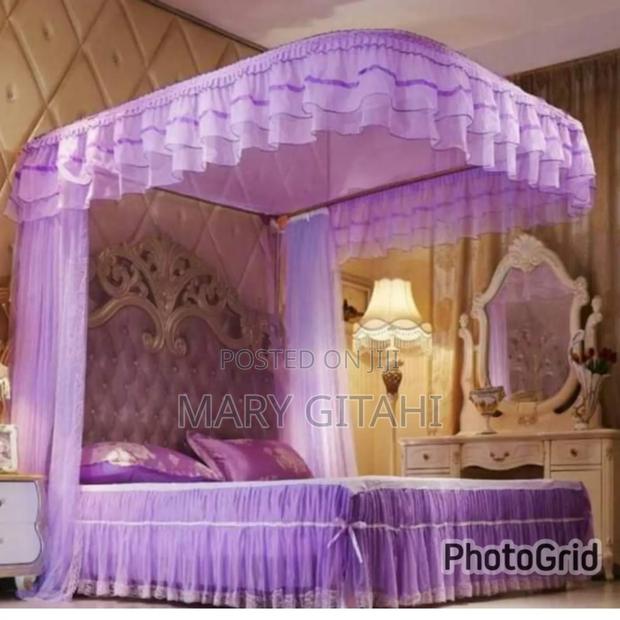 Two Stand Metallic Mosquito Net With Rails
_Purple