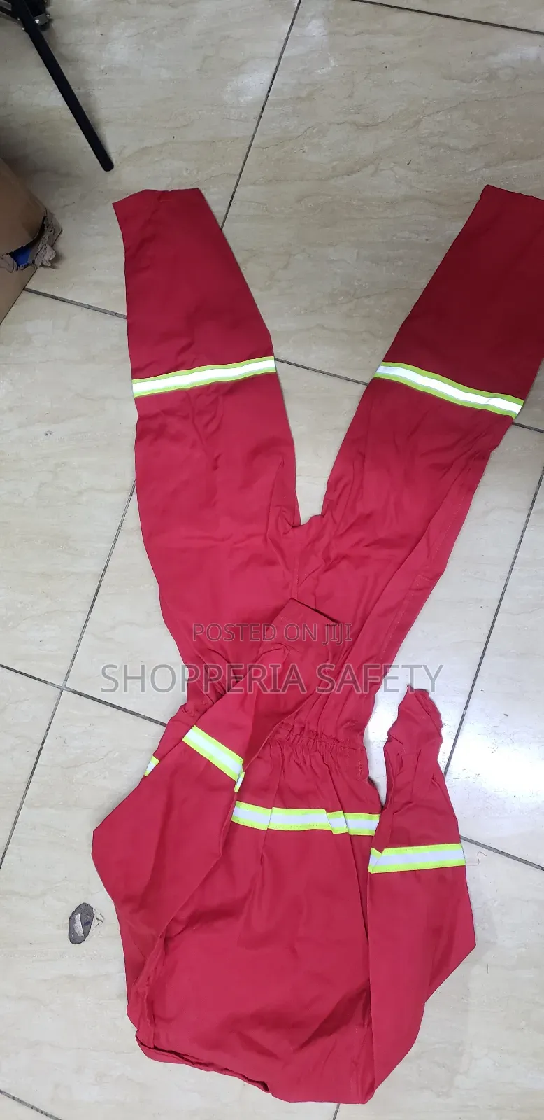 Cbc Red Kids Overall With Reflector