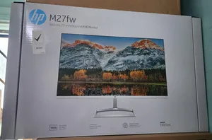 HP M27fw 27" FHD Ultra Slim LED Monitor, White Color.