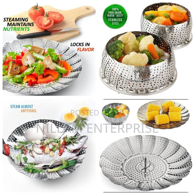 Stainless Steel Steamer Basket - main view