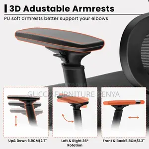Office Chairs:Highback Comfy Breathable Ergonomic Task Chair