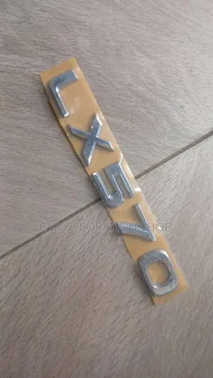 LX 570 Chrome Silver Emblem