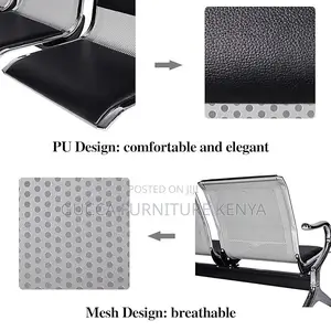 Benches:3-Seat Office Guest Reception Waiting Bench