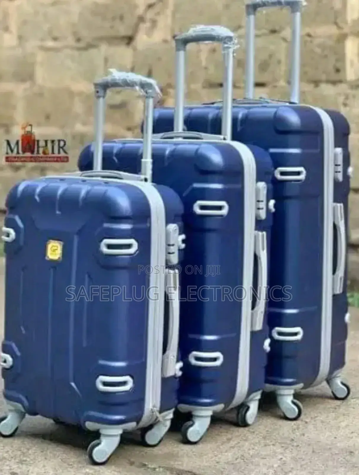 3 in 1 Luxurious Fibre Suitcase Travel Bags Size 4