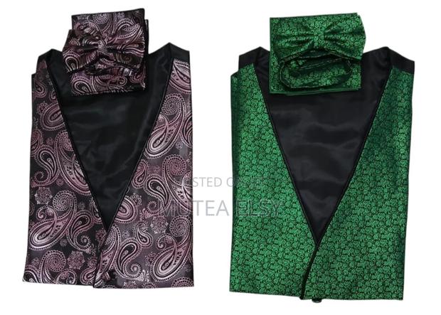 Black,Pink,Green Yellow Half Coats and Bowties Sets - thumbnail 2