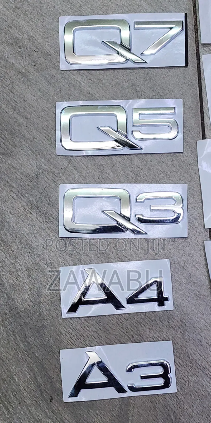 Audi Logos, Grill Back Logos A3,A4,Q3,Q5,Q7