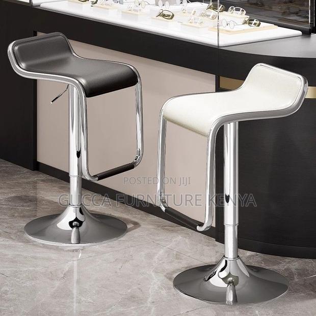 Home Chairs: Black Swivel Quadrilateral Pub Stool